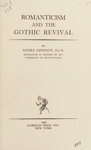 Romanticism and the Gothic revival