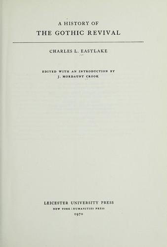 A history of the Gothic revival