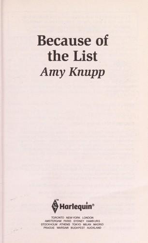 Because Of The List