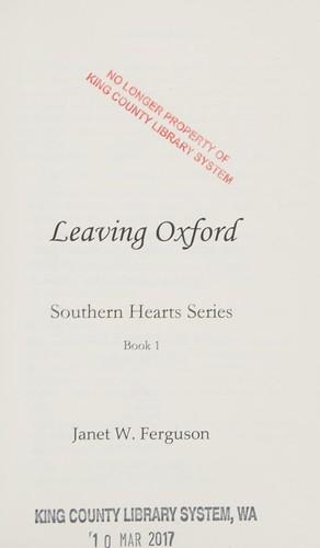 Leaving Oxford