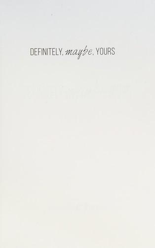 Definitely, Maybe, Yours